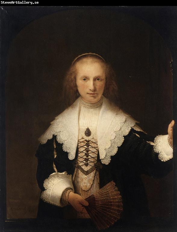 REMBRANDT Harmenszoon van Rijn Portrait of Agatha Bas (mk33)